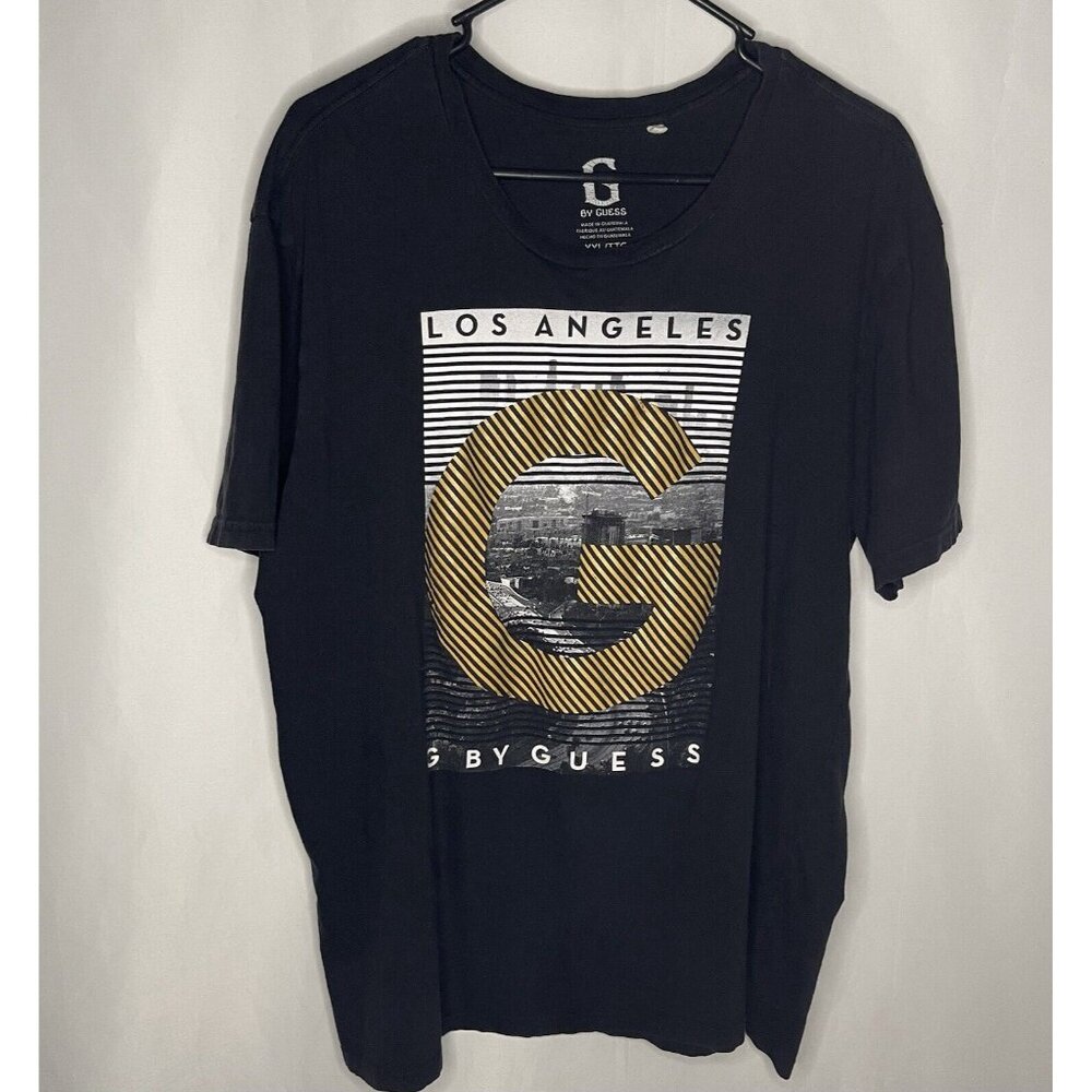 Guess Men’s sz XXL City Of Los Angeles Black T-shirt City Skyline G by Guess